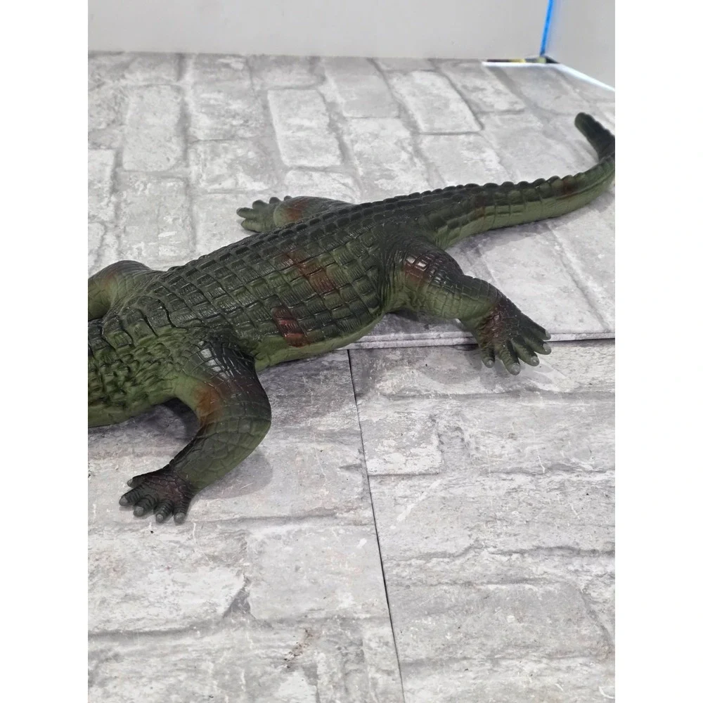 Jumbo Crocodile Alligator Figure 24 Inch Realistic Reptile Animal Toy Decor